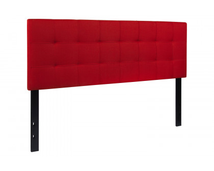 BLNK Bedford Fabric Tufted Upholstered Headboard - Red, Queen Size