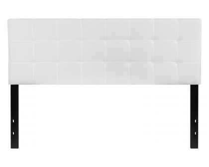 BLNK Bedford Fabric Tufted Upholstered Headboard - White, Queen Size