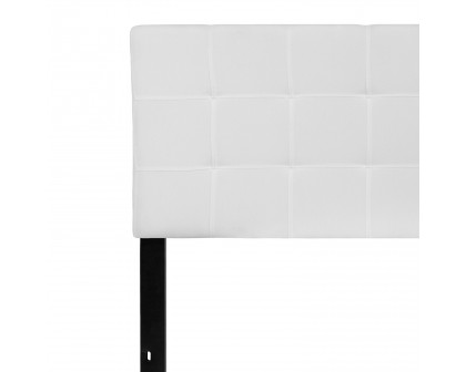 BLNK Bedford Fabric Tufted Upholstered Headboard - White, Queen Size