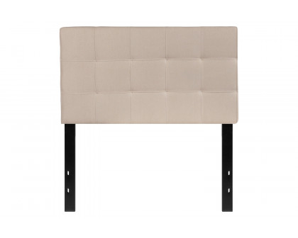 BLNK Bedford Fabric Tufted Upholstered Headboard - Beige, Twin Size