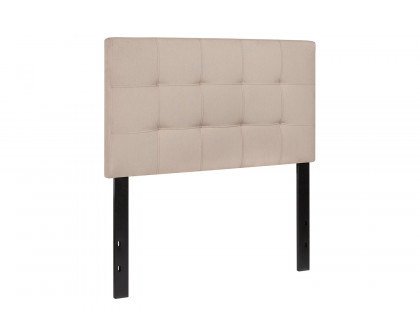 BLNK Bedford Fabric Tufted Upholstered Headboard - Beige, Twin Size