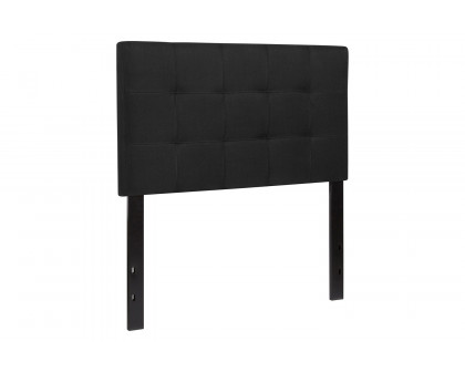 BLNK Bedford Fabric Tufted Upholstered Headboard - Black, Twin Size