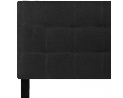 BLNK Bedford Fabric Tufted Upholstered Headboard - Black, Twin Size