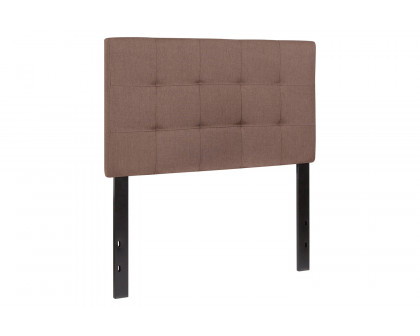 BLNK Bedford Fabric Tufted Upholstered Headboard - Camel, Twin Size