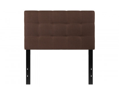 BLNK Bedford Fabric Tufted Upholstered Headboard - Dark Brown, Twin Size