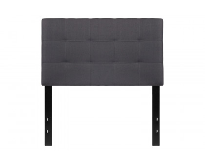 BLNK Bedford Fabric Tufted Upholstered Headboard - Dark Gray, Twin Size