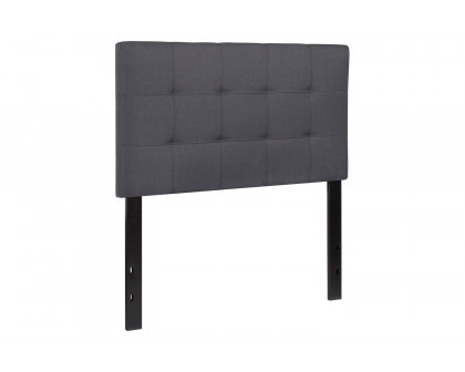 BLNK Bedford Fabric Tufted Upholstered Headboard - Dark Gray, Twin Size