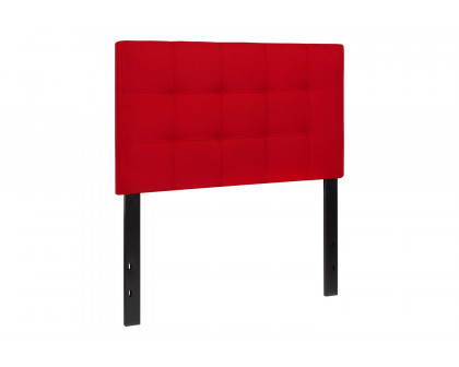 BLNK Bedford Fabric Tufted Upholstered Headboard - Red, Twin Size