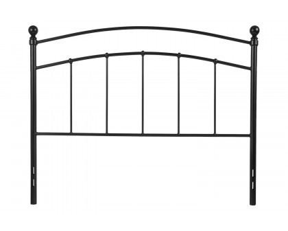 BLNK Woodstock Metal Decorative Headboard - Black, Full Size