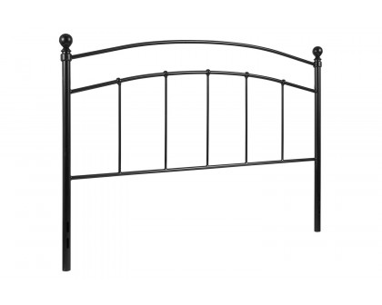 BLNK Woodstock Metal Decorative Headboard - Black, Queen Size