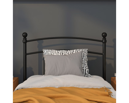 BLNK Woodstock Metal Decorative Headboard - Black, Twin Size