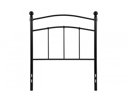 BLNK Woodstock Metal Decorative Headboard - Black, Twin Size