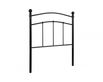 BLNK Woodstock Metal Decorative Headboard - Black, Twin Size