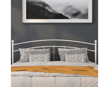 BLNK Woodstock Metal Decorative Headboard - White, King Size