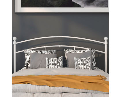 BLNK Woodstock Metal Decorative Headboard - White, Queen Size