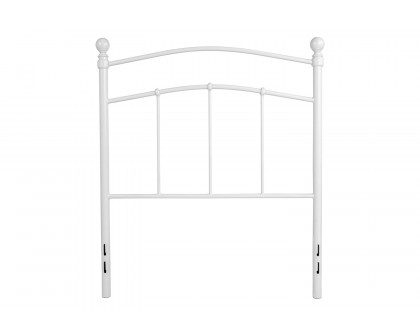 BLNK Woodstock Metal Decorative Headboard - White, Twin Size