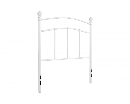 BLNK Woodstock Metal Decorative Headboard - White, Twin Size