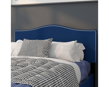 BLNK Lexington Fabric Upholstered Headboard with Accent Nail Trim