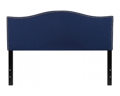 BLNK™ Lexington Fabric Upholstered Headboard with Accent Nail Trim - Navy, Queen Size