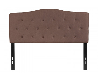 BLNK Cambridge Fabric Tufted Upholstered Headboard - Camel, Full Size