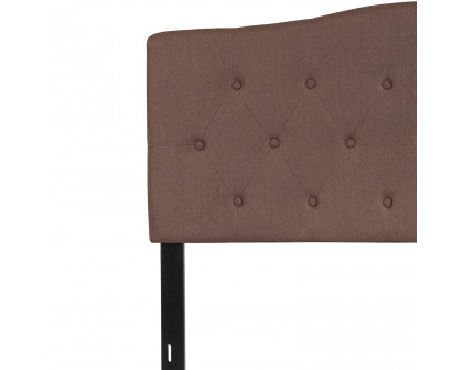 BLNK Cambridge Fabric Tufted Upholstered Headboard - Camel, Full Size