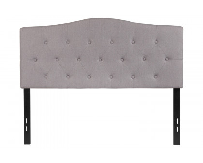 BLNK Cambridge Fabric Tufted Upholstered Headboard - Light Gray, Full Size