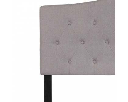 BLNK Cambridge Fabric Tufted Upholstered Headboard - Light Gray, Full Size