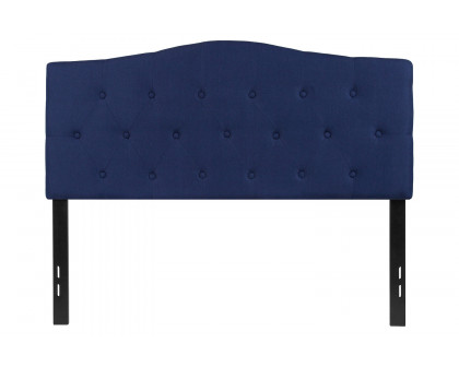 BLNK Cambridge Fabric Tufted Upholstered Headboard - Navy, Full Size