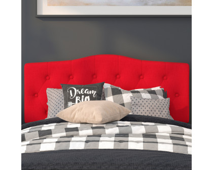 BLNK Cambridge Fabric Tufted Upholstered Headboard - Red, Full Size