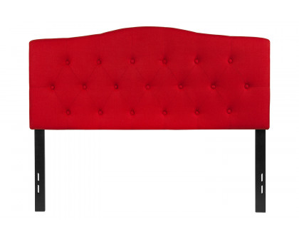 BLNK Cambridge Fabric Tufted Upholstered Headboard - Red, Full Size