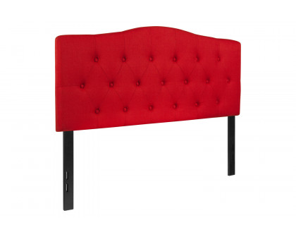 BLNK Cambridge Fabric Tufted Upholstered Headboard - Red, Full Size