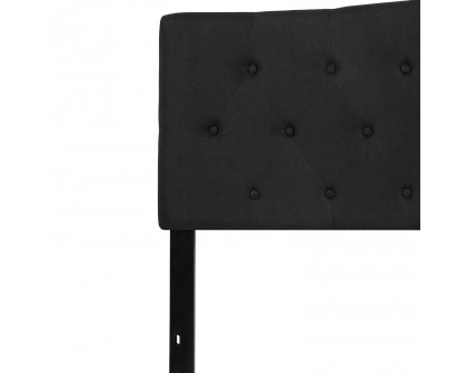 BLNK Cambridge Fabric Tufted Upholstered Headboard - Black, King Size