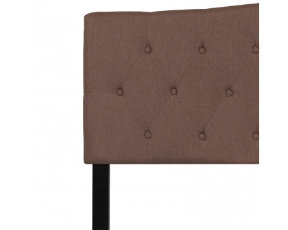 BLNK Cambridge Fabric Tufted Upholstered Headboard - Camel, King Size