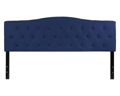 BLNK Cambridge Fabric Tufted Upholstered Headboard - Navy, King Size