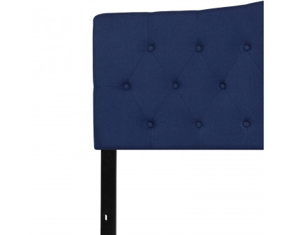 BLNK Cambridge Fabric Tufted Upholstered Headboard - Navy, King Size