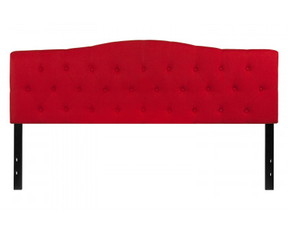 BLNK Cambridge Fabric Tufted Upholstered Headboard - Red, King Size