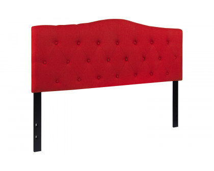 BLNK Cambridge Fabric Tufted Upholstered Headboard - Red, Queen Size