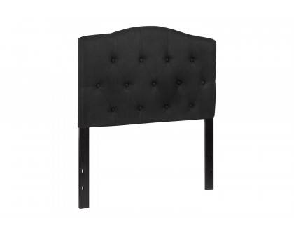 BLNK Cambridge Fabric Tufted Upholstered Headboard - Black, Twin Size