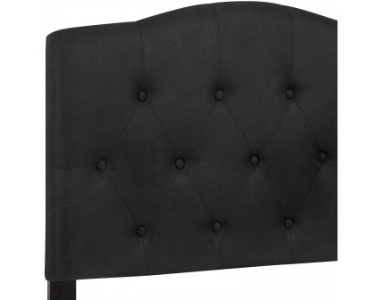 BLNK Cambridge Fabric Tufted Upholstered Headboard - Black, Twin Size