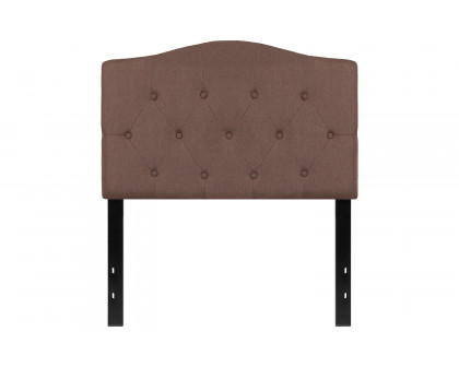 BLNK Cambridge Fabric Tufted Upholstered Headboard - Camel, Twin Size