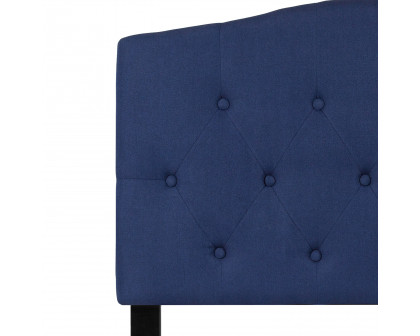 BLNK Cambridge Fabric Tufted Upholstered Headboard - Navy, Twin Size