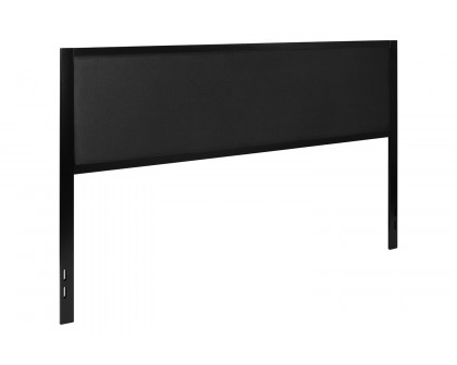 BLNK Melbourne Fabric Upholstered Headboard - Black, King Size