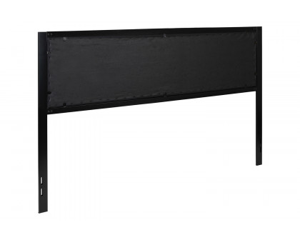 BLNK Melbourne Fabric Upholstered Headboard - Black, King Size