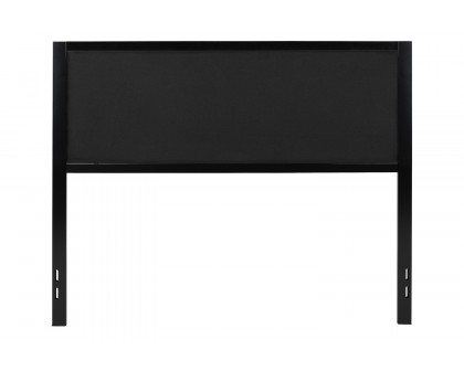 BLNK Melbourne Fabric Upholstered Headboard - Black, Queen Size