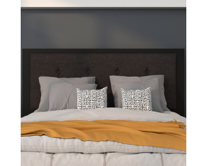 BLNK Bristol Fabric Tufted Upholstered Headboard - Black, Full Size