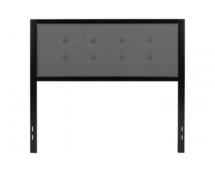 BLNK Bristol Fabric Tufted Upholstered Headboard - Dark Gray, Full Size