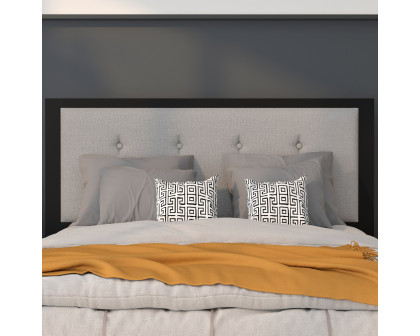 BLNK Bristol Fabric Tufted Upholstered Headboard - Light Gray, Full Size