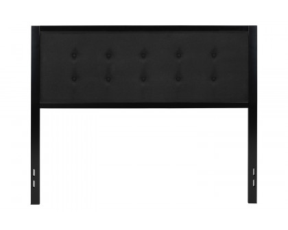 BLNK Bristol Fabric Tufted Upholstered Headboard - Black, Queen Size