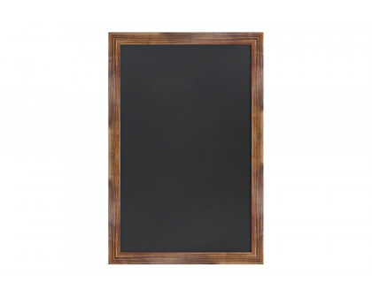 BLNK - Canterbury Torched Wood Wall Mount Magnetic Chalkboard Sign with Eraser