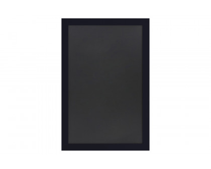 BLNK Canterbury Wall Mount Magnetic Chalkboard Sign with Eraser - Black, 24"W x 36"H